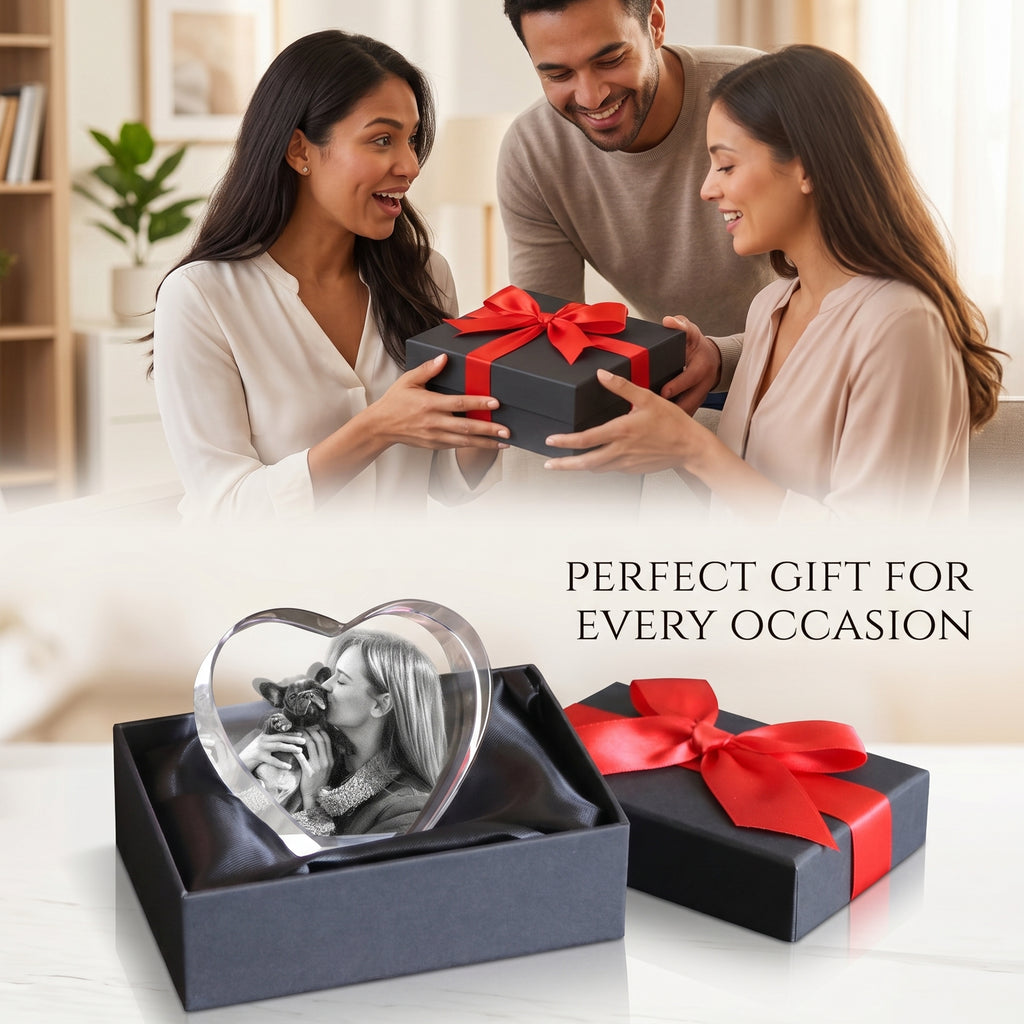 Personalized Pet Memorial Gifts for Dogs & Cats - Custom 3D Crystal Photo Ball, Sympathy gift for pet